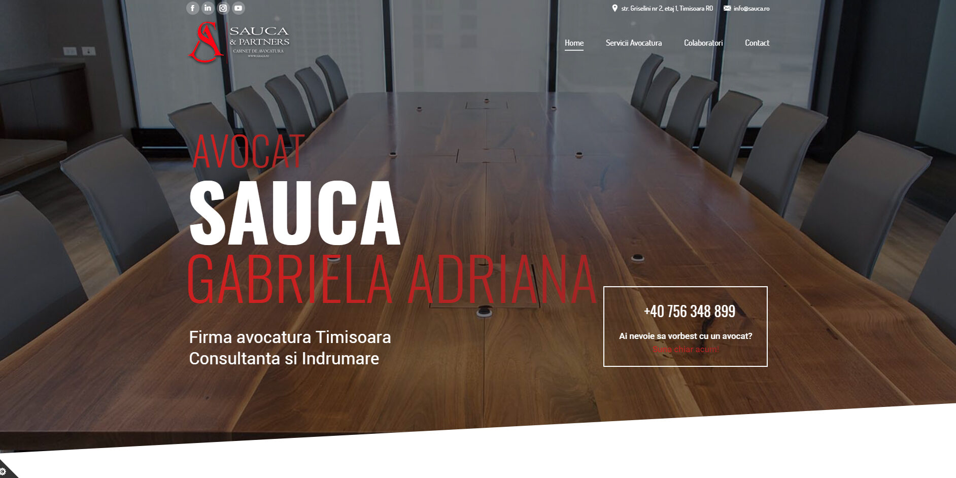 Avocat Timisoara ScreenShot Sauca & Partners Avocat Timisoara ScreenShot Sauca & Partners