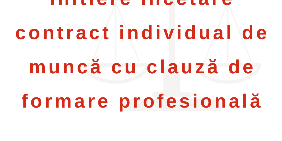 Initiere incetare cim Initiere incetare cim