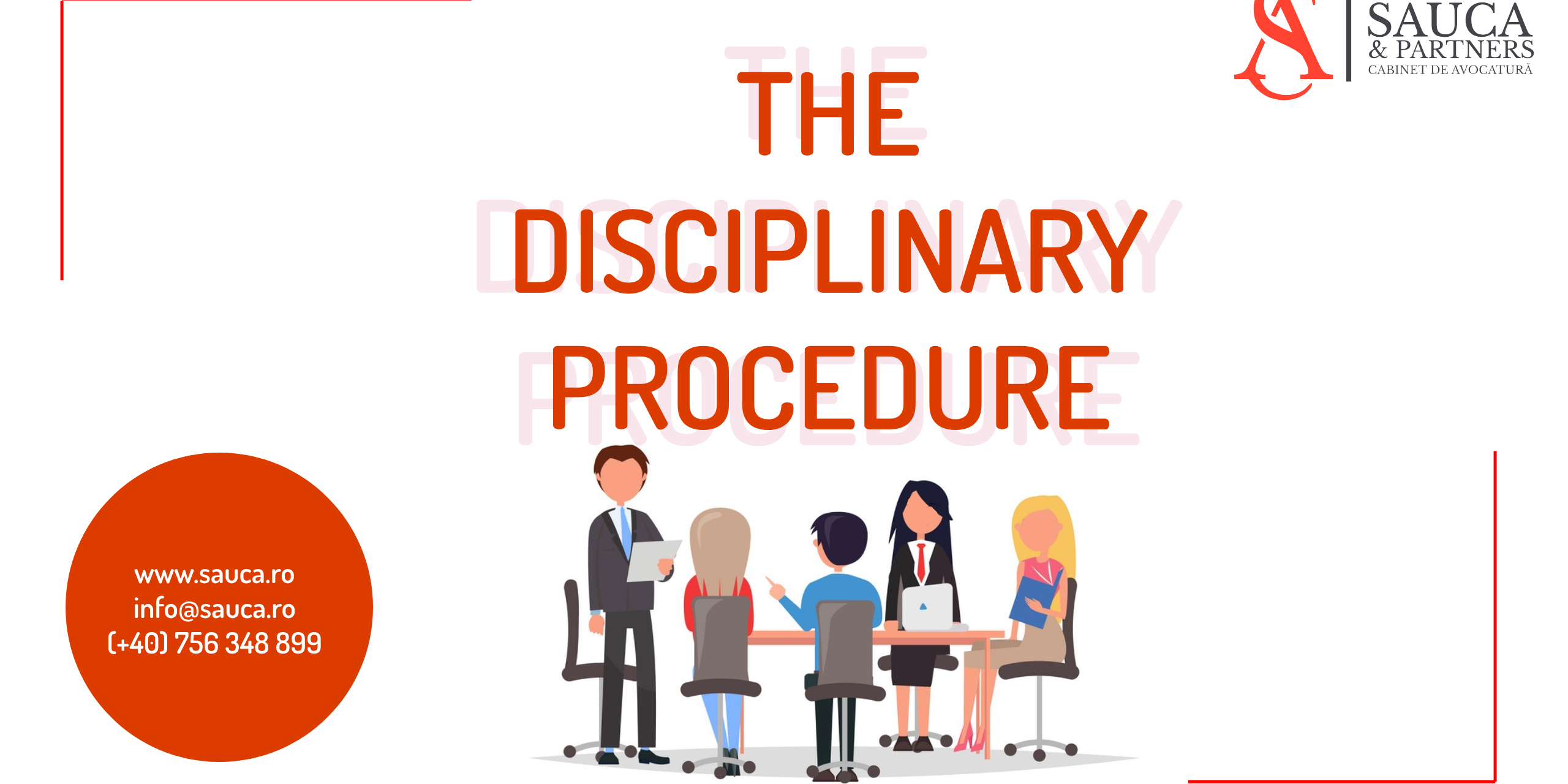 disciplinary action procedure steps employer employee decision law lawyer timisoara 2023