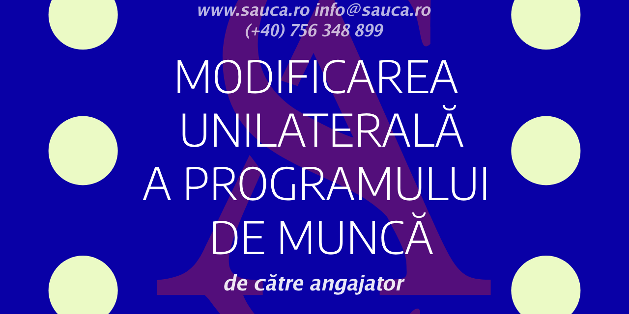 modificare unilaterala cim angajator salariat dreptul muncii avocat timisoara 2023 modificare unilaterala cim angajator salariat dreptul muncii avocat timisoara 2023