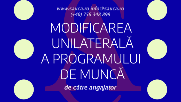 modificare unilaterala cim angajator salariat dreptul muncii avocat timisoara 2023 modificare unilaterala cim angajator salariat dreptul muncii avocat timisoara 2023